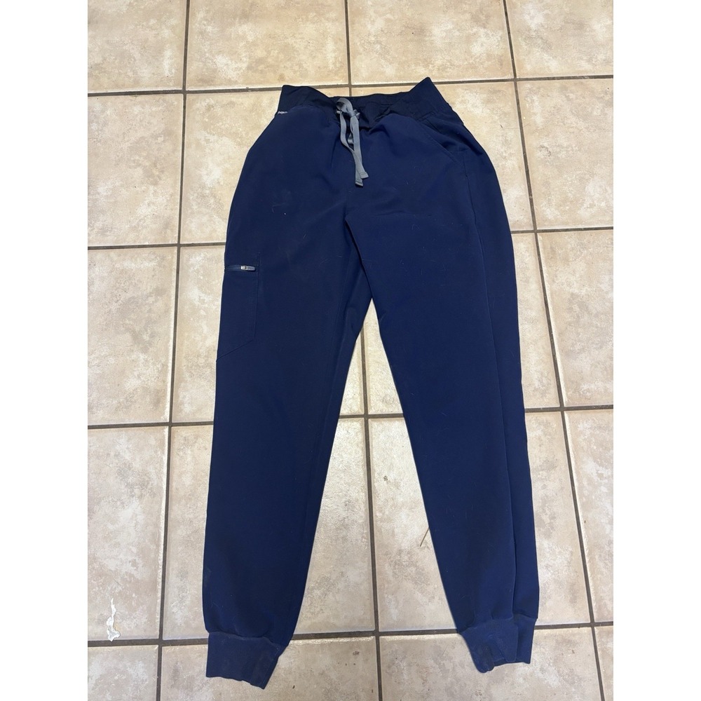 Figs Technical Collection Women's XS Navy Cuffed Scrub Pants Medical Nursing 1pr